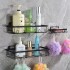Estante Organizador Accesorio Baño Ducha Set X3 Jabonera Adhesivo Imback Color Negro Estante Organizador Accesorio Baño Ducha Set X3 Jabonera Adhesivo Imback Color Negro