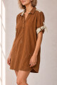 VESTIDO LINO POLO TOSTADO