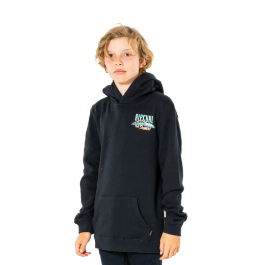 Canguro Rip Curl Origins Hood Niño Negro Canguro Rip Curl Origins Hood Niño Negro