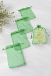 Pack x 100 - Bolsas organza 12x17 cm VERDE