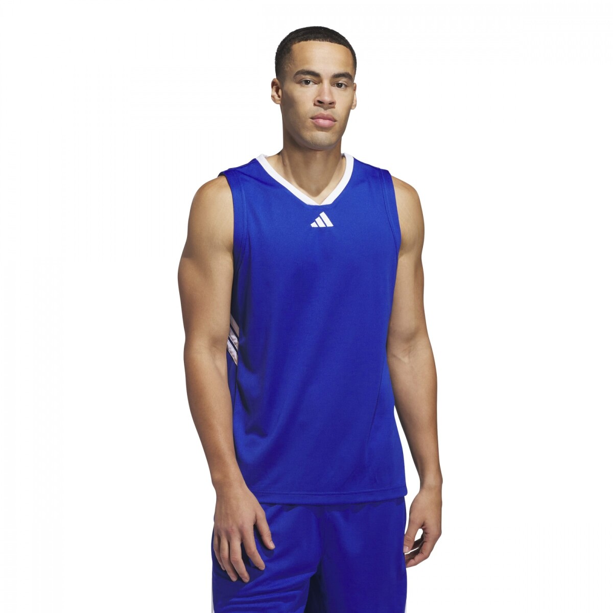 Musculosa Adidas STRIPES TANK Hombre JN4743 - Azul-blanco 