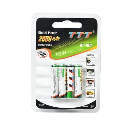 PILAS RECARGABLES AAA 4 UNIDADES PILAS RECARGABLES AAA 4 UNIDADES