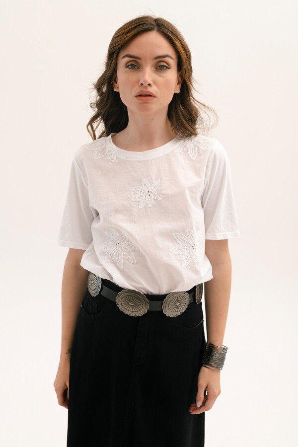 BLUSA COTTON BORDADA BLANCO