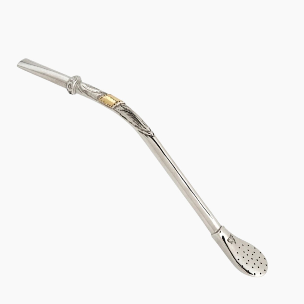 Bombilla En Plata 925 Y Oro 