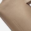 Cartera de mano Resort en cuero graneado Taupe