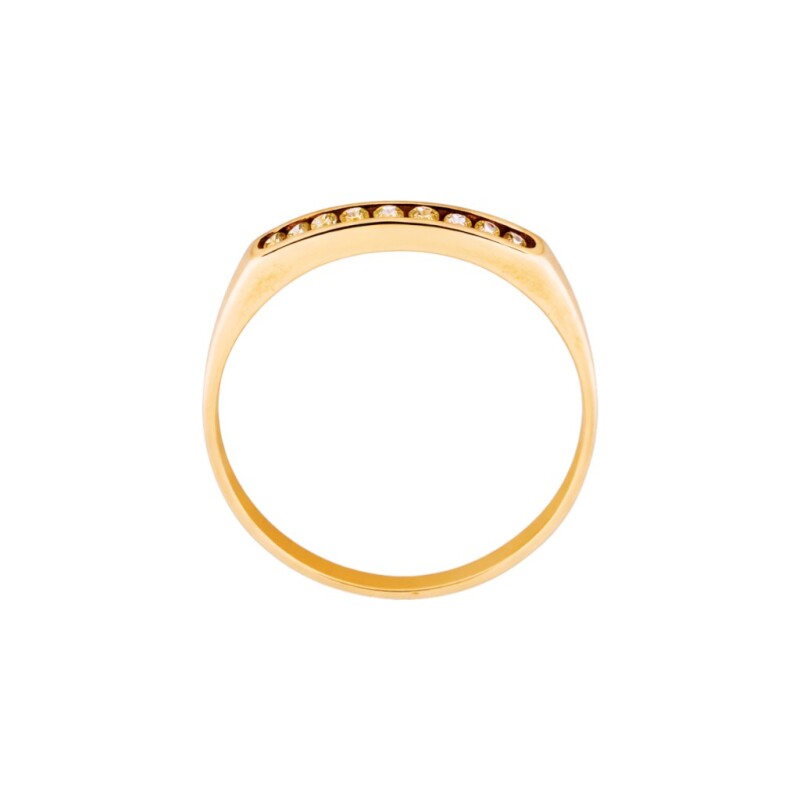 Anillo-Oro bajo-Piedra zirconia-AN8008 conpiedra