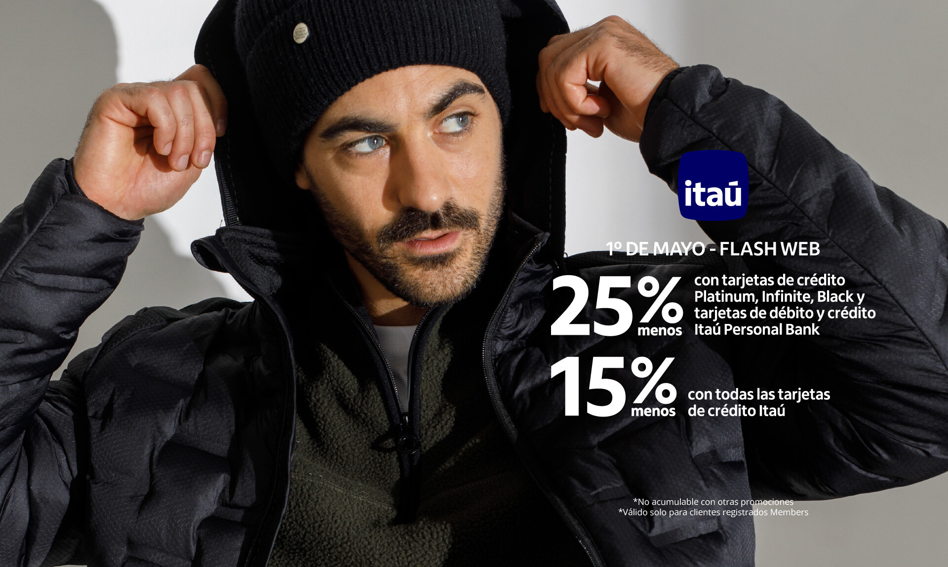 Flash web, 25% y 15% off