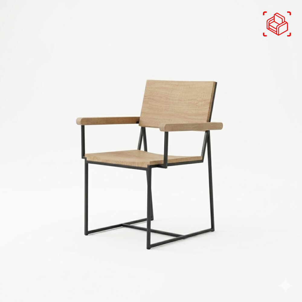 SILLA NATURAL/BEIGE MADERA BAXTER