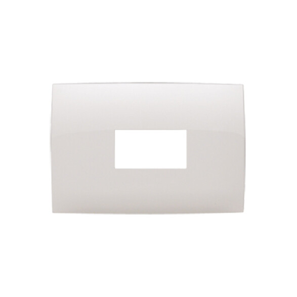 Plaqueta p/1 módulo vertical - Presta blanco C51514