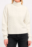 Polera trenza Blanco