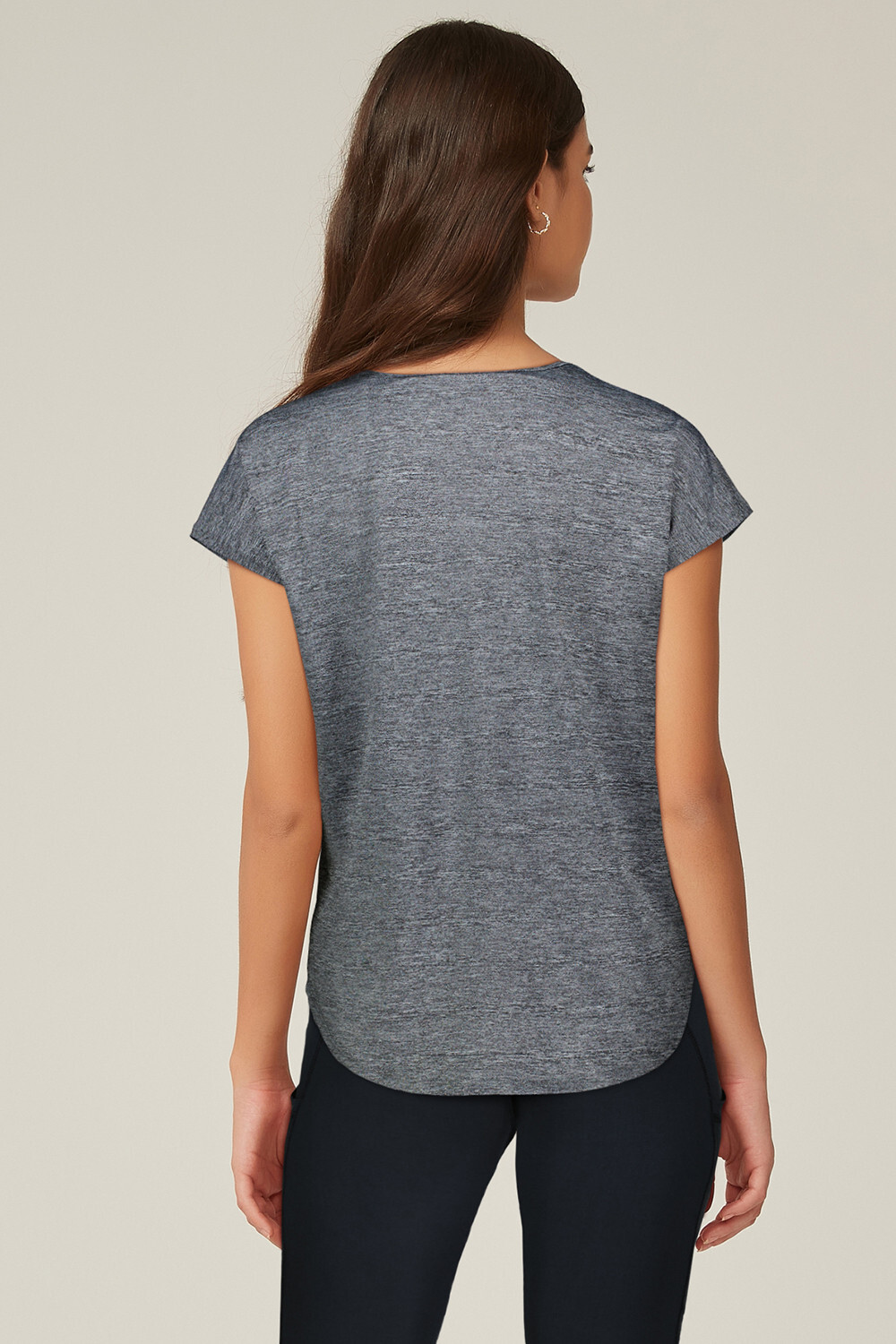 Remera Murraya Gris Melange Medio