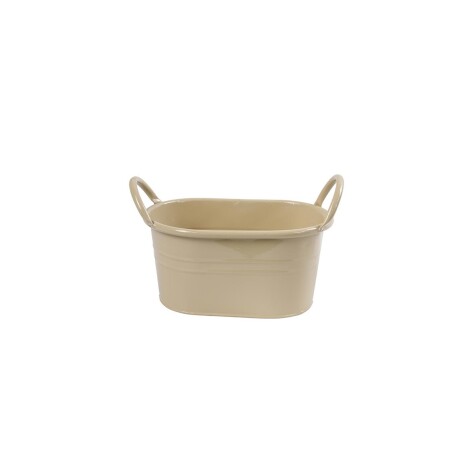 CESTO JARDÍN SMALL METAL NATURAL-BEIGE ZIVA