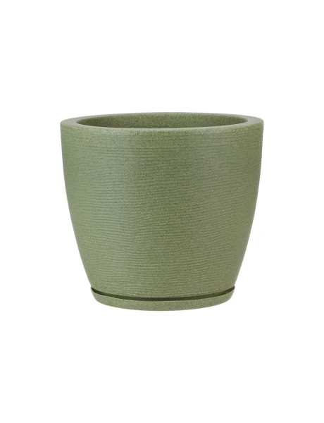 MACETA AMSTERDA GRAPHITO EFECTO PIEDRA VERDE 27X28CM MACETA AMSTERDA GRAPHITO EFECTO PIEDRA VERDE 27X28CM