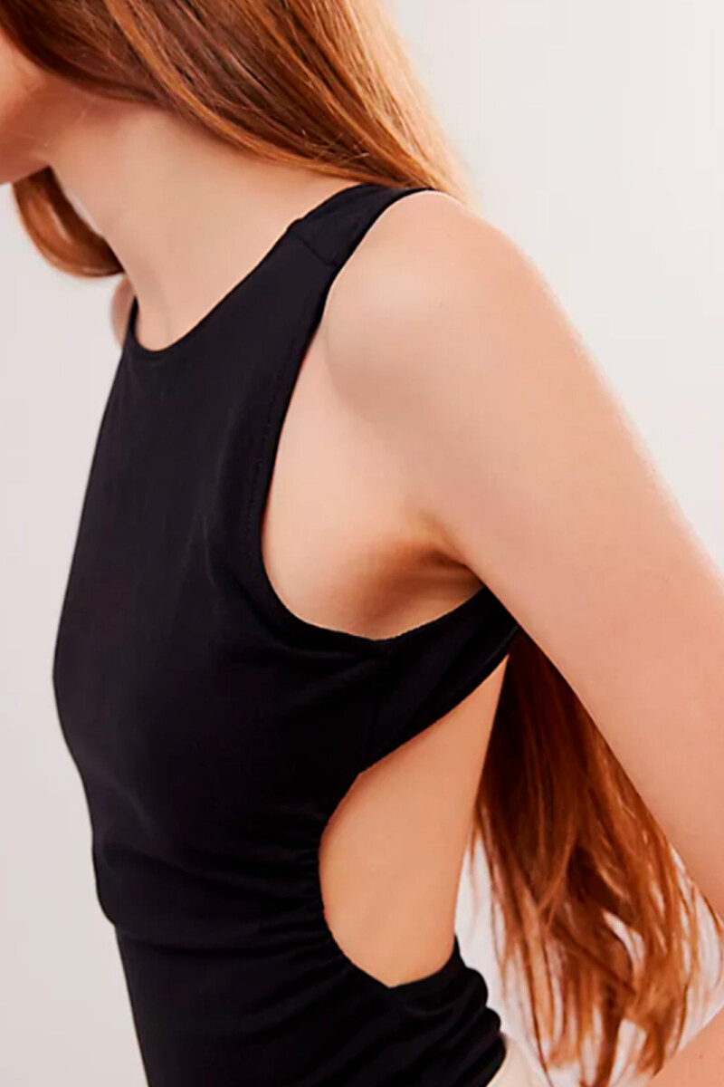 WEAR IT OUT BACKLESS CAMI Negro