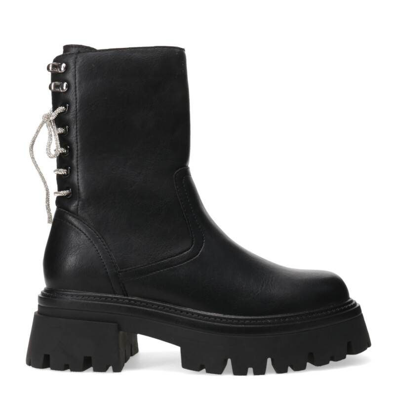 Bota de Mujer Miss Carol GIULIO con cordones strass Negro