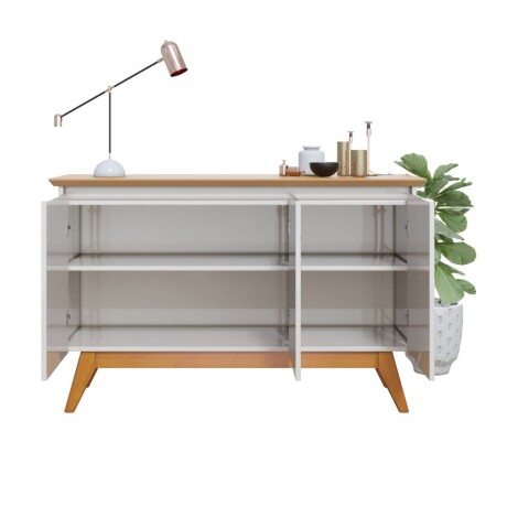 Aparador Classic - 3 Puertas Off White y Natural