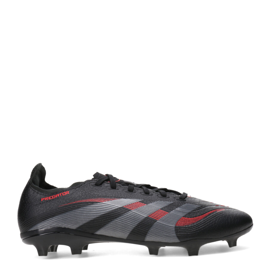 Championes de Fútbol 11 Hombre Adidas Predator League FG Negro - Rojo