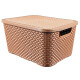 Set x5 Caja ratán 7 lts MARRON