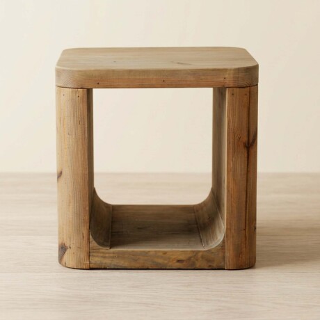 MESA LATERAL MADERA NATURAL-BEIGE ROMERO NATURAL