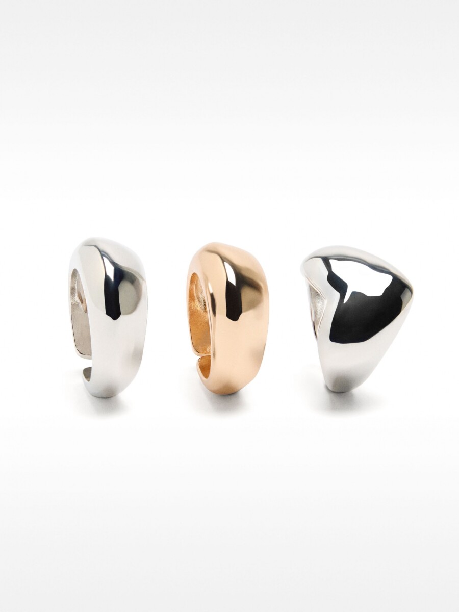 Set De Anillos Bicolor bicolor