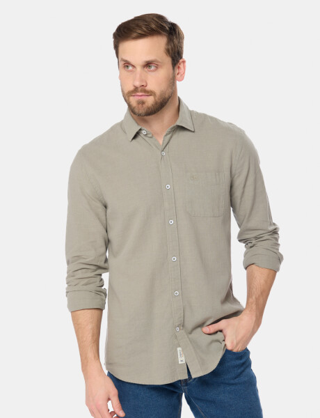 CAMISA DE LINO Verde