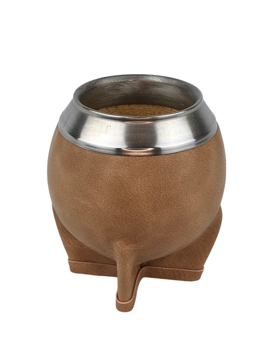 Mate calabaza simil color torpedo - Beige 