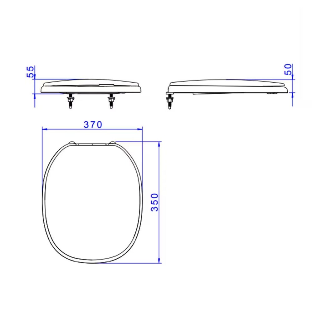 Tapa inodoro Aspen azul Tapa Inodoro Aspen Azul