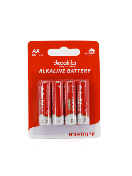 PILAS ALCALINAS AA PACK X4 ROJO