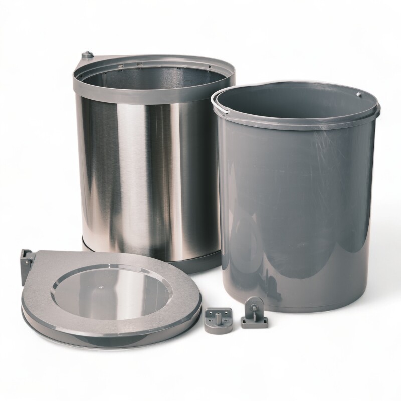 Cesto De Residuos Bajo Mesada Cocina 14l Sin Color