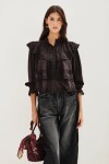 Camisa Belle Lace Negro