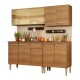 Mueble de cocina completo 169cm rústico Rustico