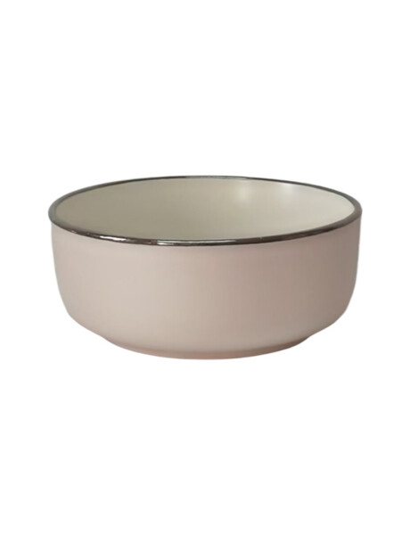 BOWL CERAMICA D15CM BLANCO B/MARRON BOWL CERAMICA D15CM BLANCO B/MARRON