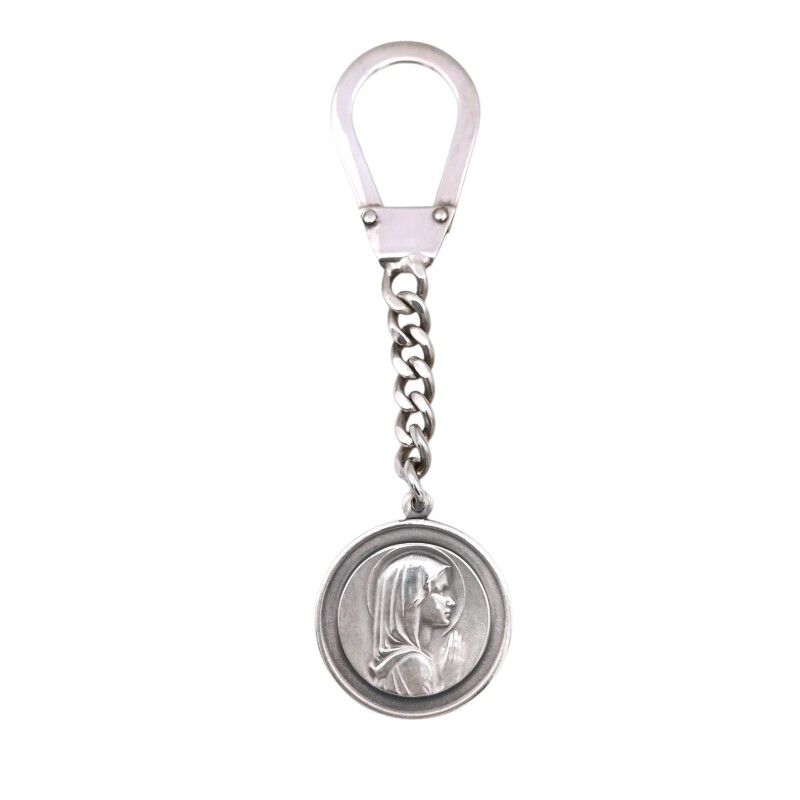LLAVERO VIRGEN NIÑA - ALPACA plateadouniforme
