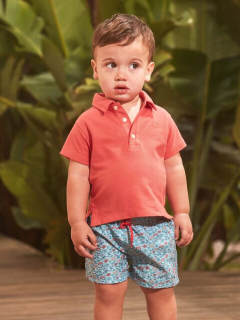 Bañador Estampado Floral Gris