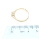 Anillo solitario en oro 18k amarillo y brillante Anillo solitario en oro 18k amarillo y brillante
