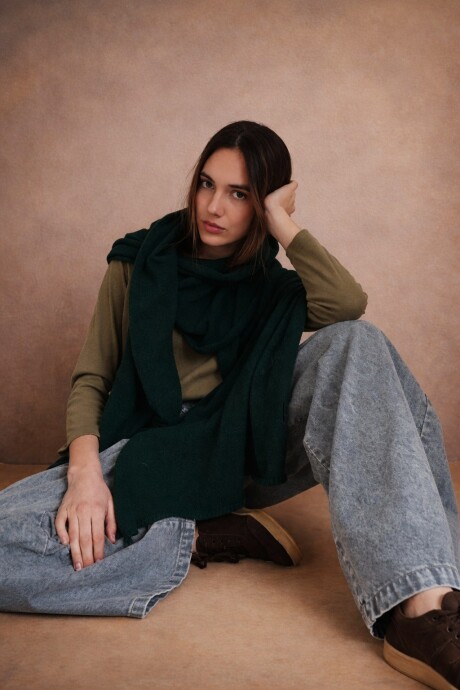 Pashmina PUR Verde Ingles