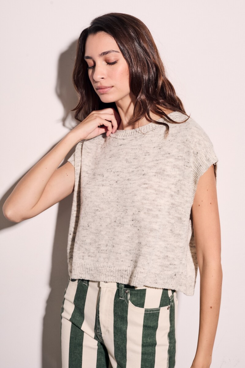 Chaleco Gris Melange