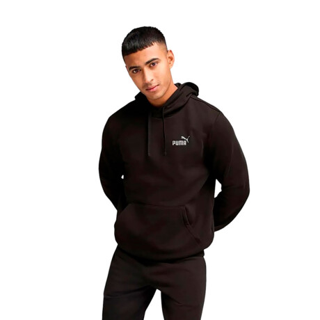 Canguro de Hombre Puma Ess Small N° 1 Logo Hoodie Negro