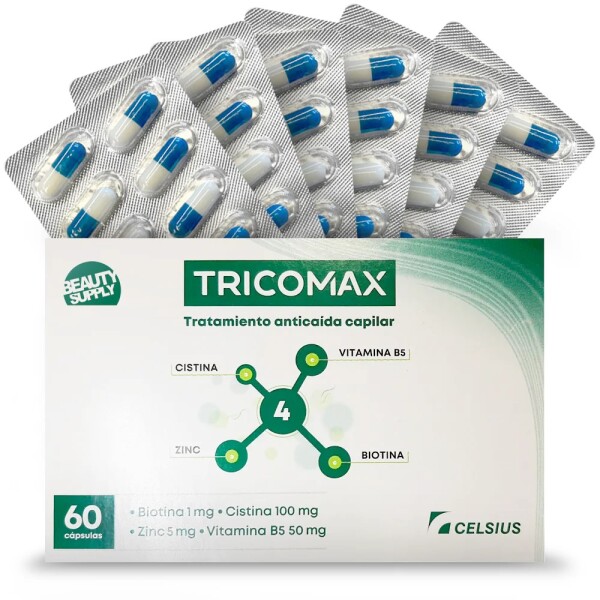 Tricomax 60 Cápsulas – Suplemento Fortalecedor Capilar Tricomax 60 Cápsulas – Suplemento Fortalecedor Capilar