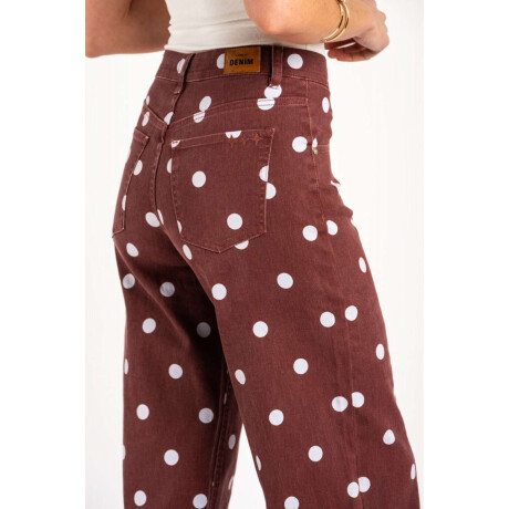 Jean Print Lunares Rojo