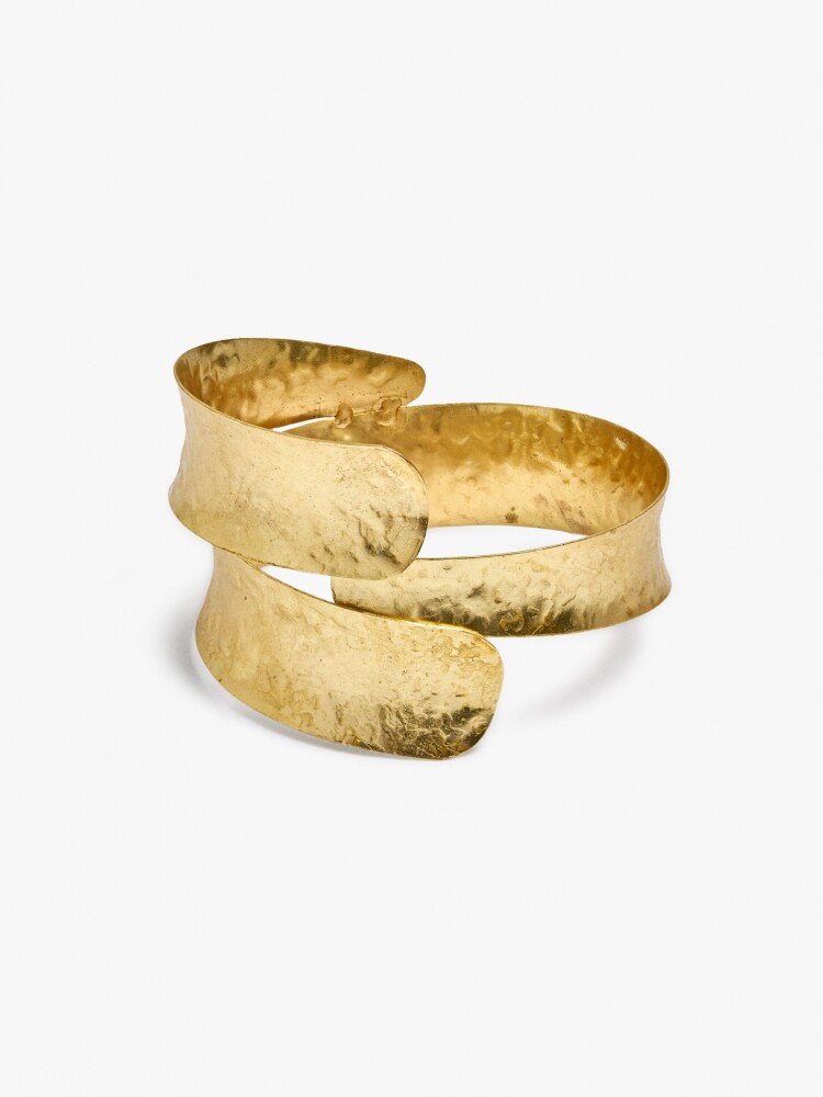 Brazalete Con Efecto Doble dorado