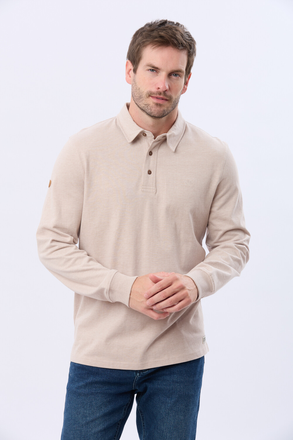 REMERA POLO DE ALGODON Beige