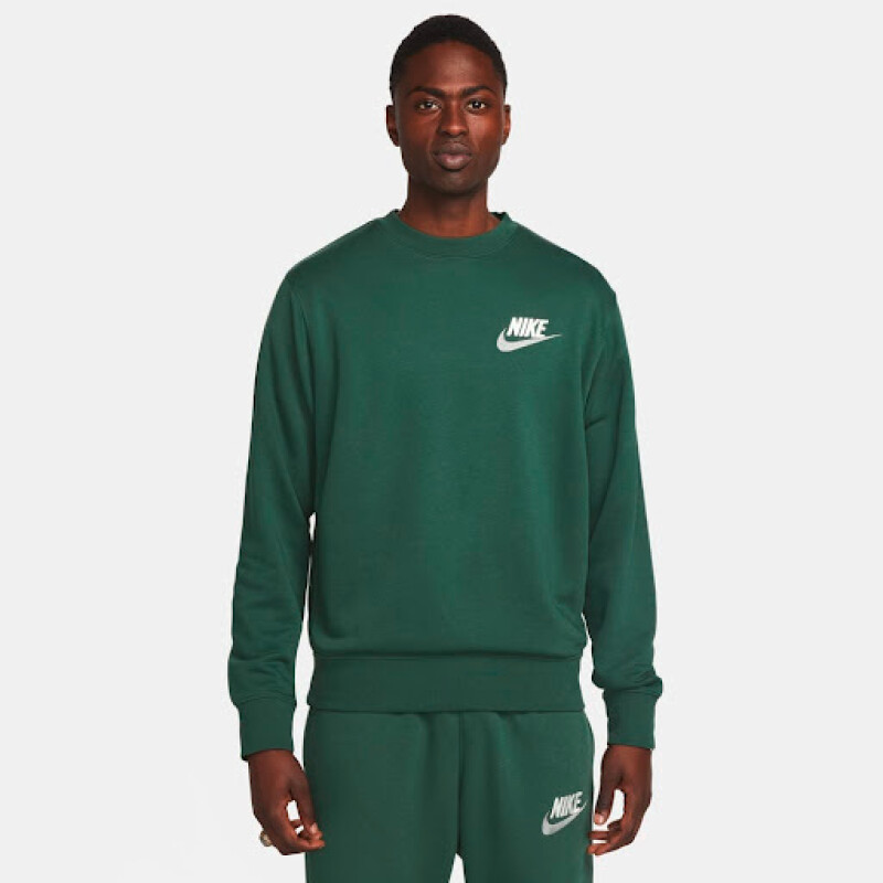 Abrigo Nike Club+ Ft Media larga de Hombre Verde