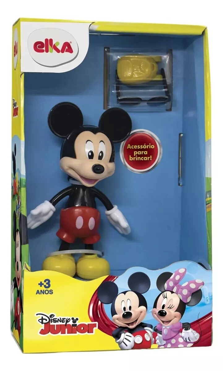 Muñeco Mickey Elka Con Accesorios 13cm 