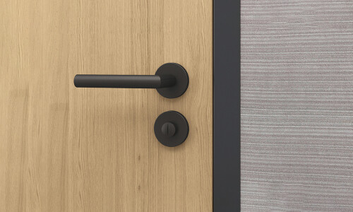 Manija para puerta negro mate c/muletilla 903.93.559 Manija Para Puerta Negro Mate C/muletilla 903.93.559