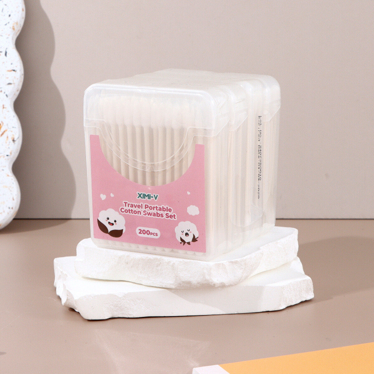 Set 4 Cajas Cotonetes - 50 Unidades C/u - Doble Punta 