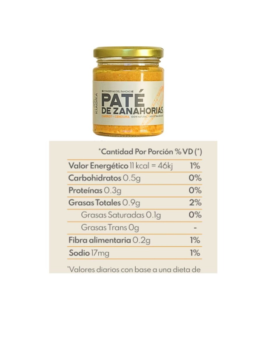 PATÉ DE ZANAHORIA 175GRS 