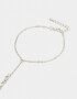 Pulseras Flexibles Pulsera Flexible Strass Con Anillo - Plateado
