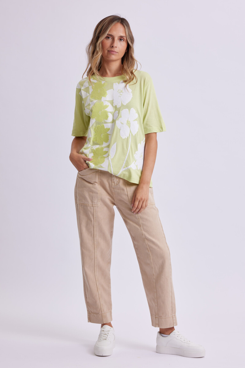 Pantalón Jean Liviano Carrot - Beige 