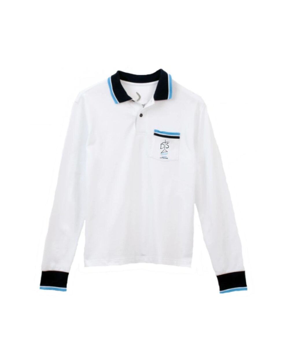 Remera Polo manga larga Colegio La Mennais - Blanco 